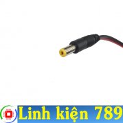 Jack DC đực 5.5x2.1mm đúc sẵn dây 30cm